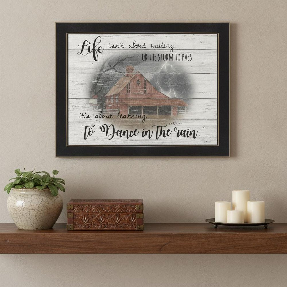 Storm Dance 3 Black Framed Print Wall Art HomeRoots