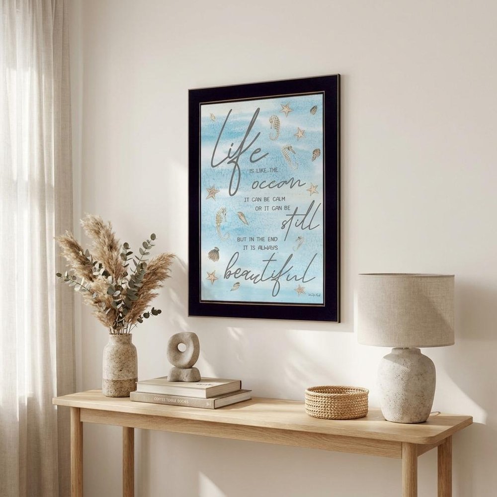 Life is Like 1 Black Framed Print Wall Art HomeRoots