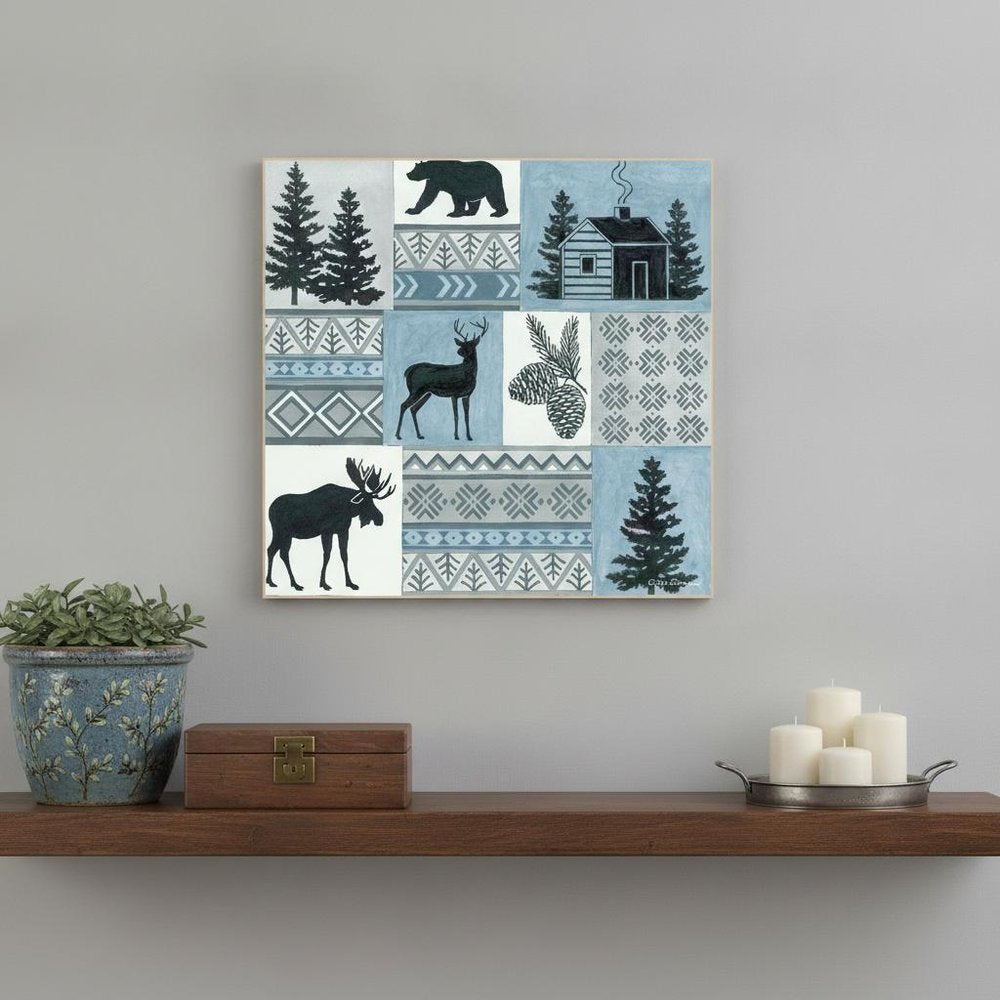 Cabin in the Woods 1 Black Framed Print Wall Art HomeRoots