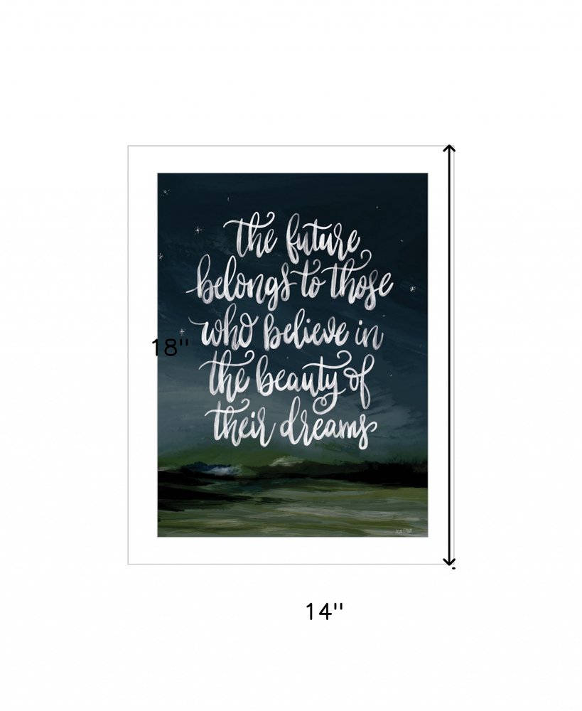 Beauty of Your Dreams 1 White Framed Print Wall Art HomeRoots