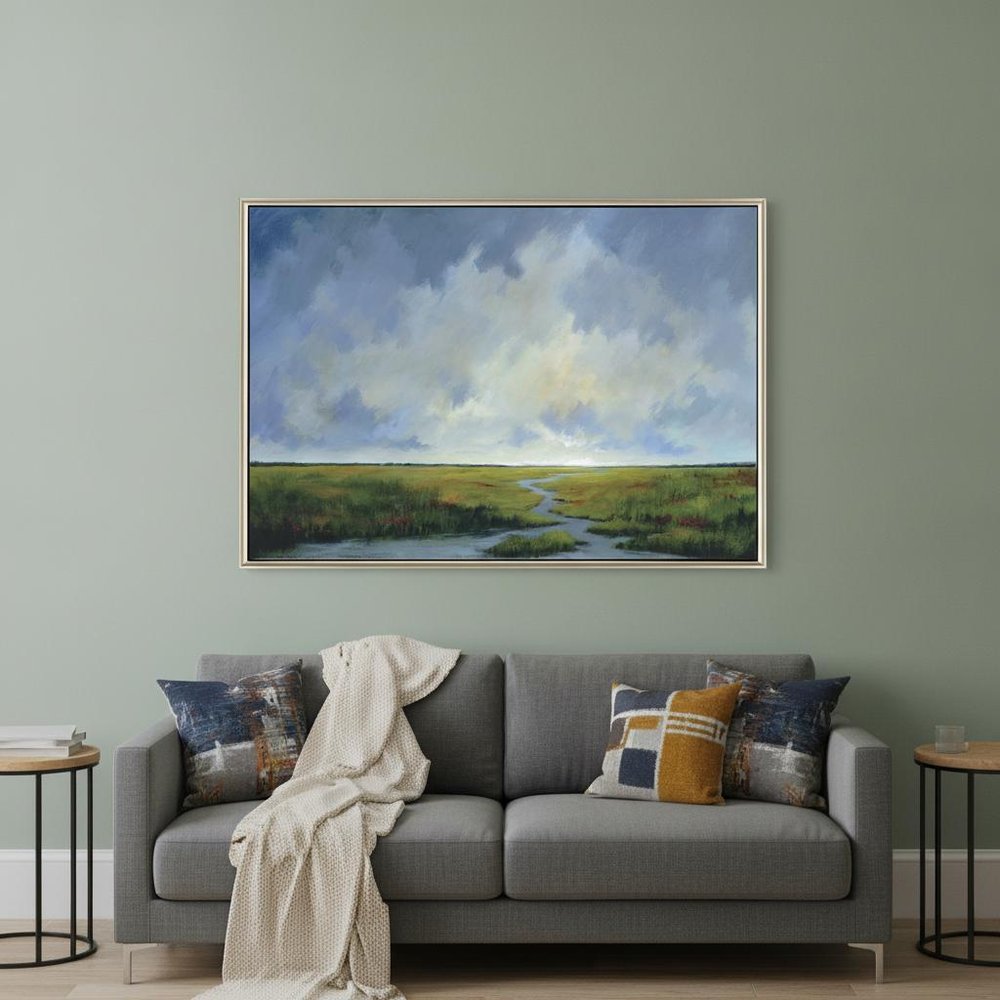 Journey Home Canvas Silver Floater Frame Print Wall Art HomeRoots