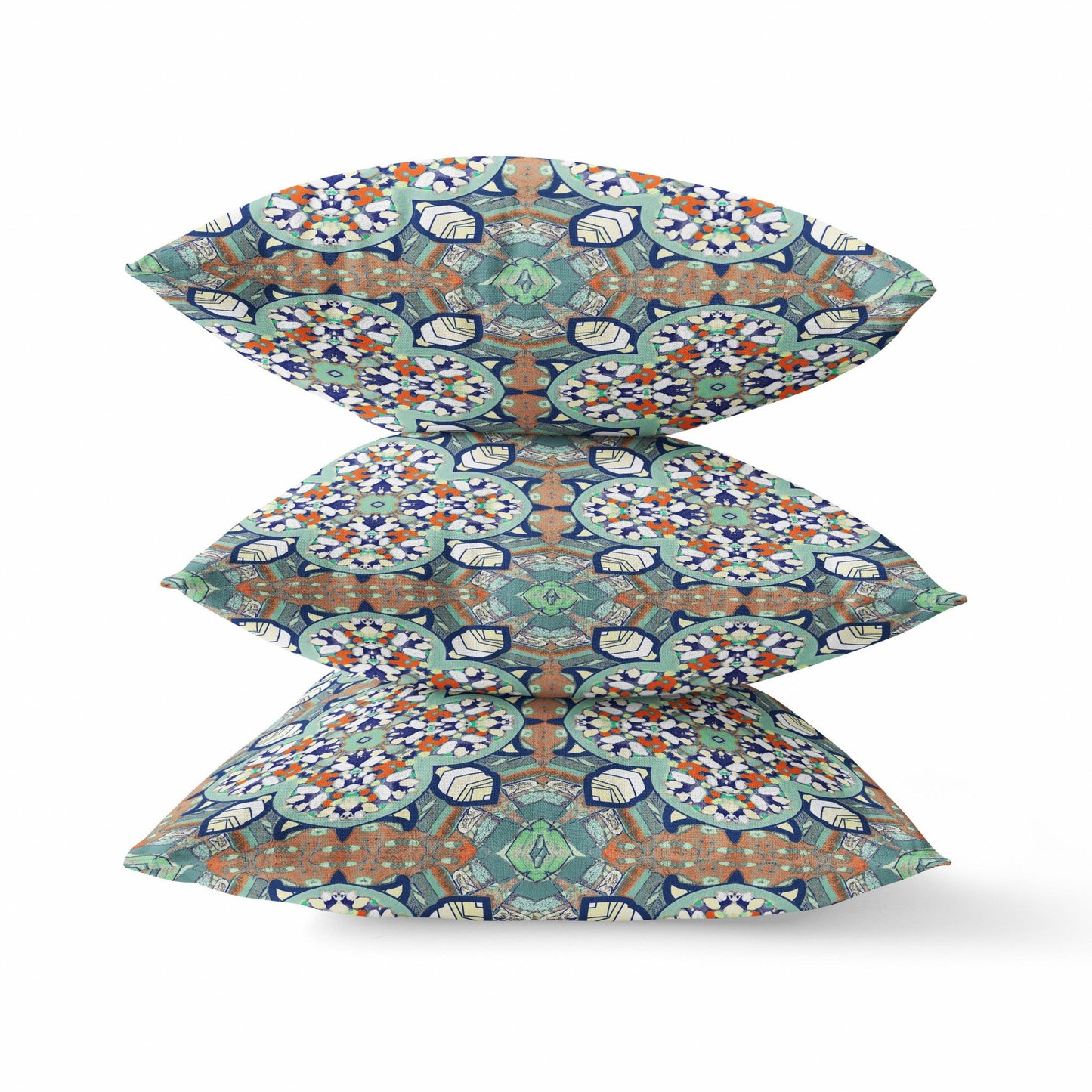 16"X16" Green Microsuede Quatrefoil Zippered Pillow 5.0" (L) x 16.0" (W) x 16.0" (H) FurniFindUSA