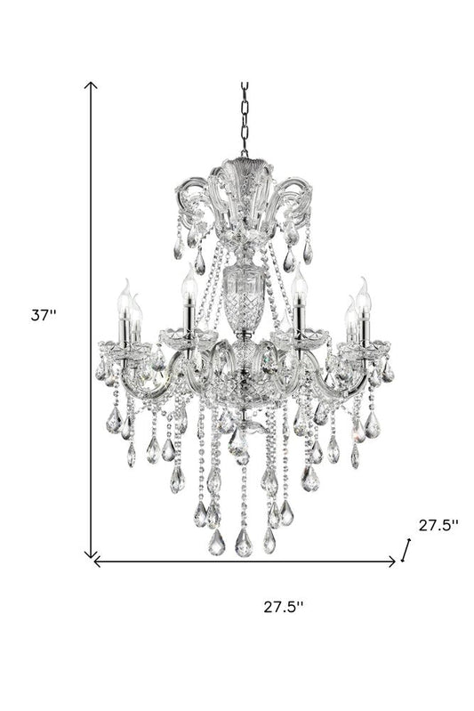 Candle Style Empire Transparent Glass Led Ceiling Light HomeRoots