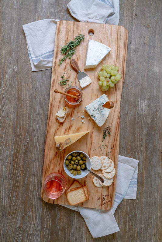 28" Artisan Organic Natural Wood Anti Bacterial Cutting Board HomeRoots