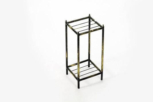 17" Black And Gold Metal Garden Accents Accessories HomeRoots