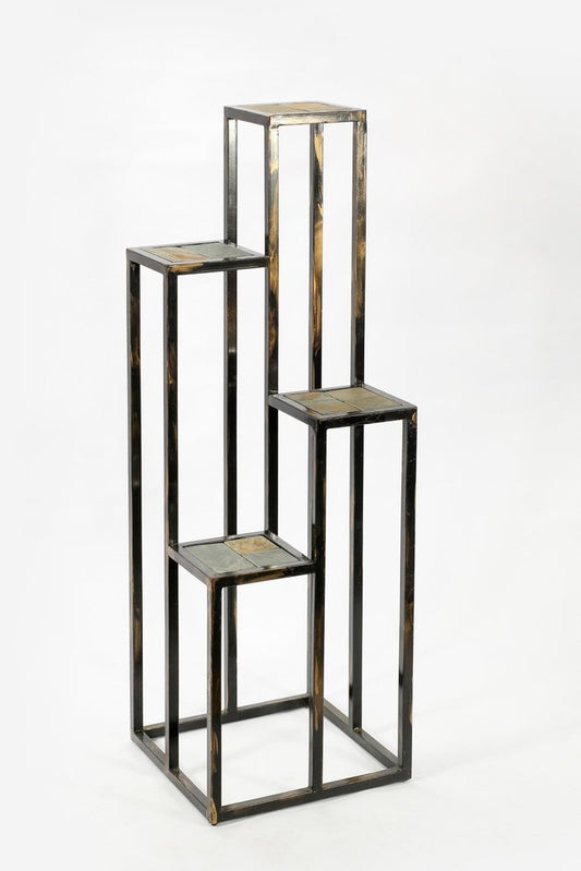 48" Black And Gold Metal Garden Accents Accessories HomeRoots