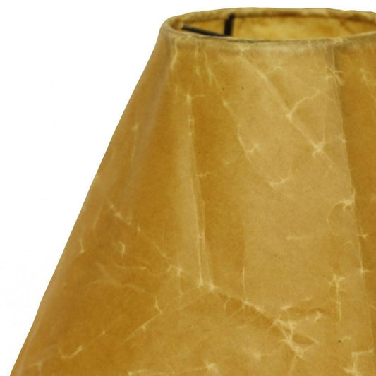 Brown Crinkle Oil Paper Empire Lamp Shade HomeRoots