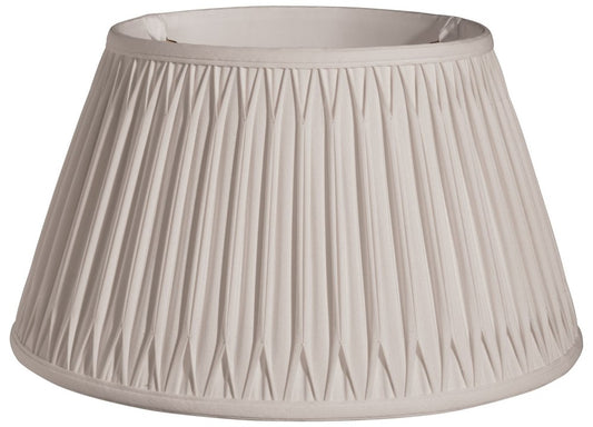 Cream Shantung Silk Pleated Drum Lamp Shade HomeRoots