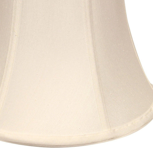 White Monay Shantung Silk Drum Lamp Shade HomeRoots