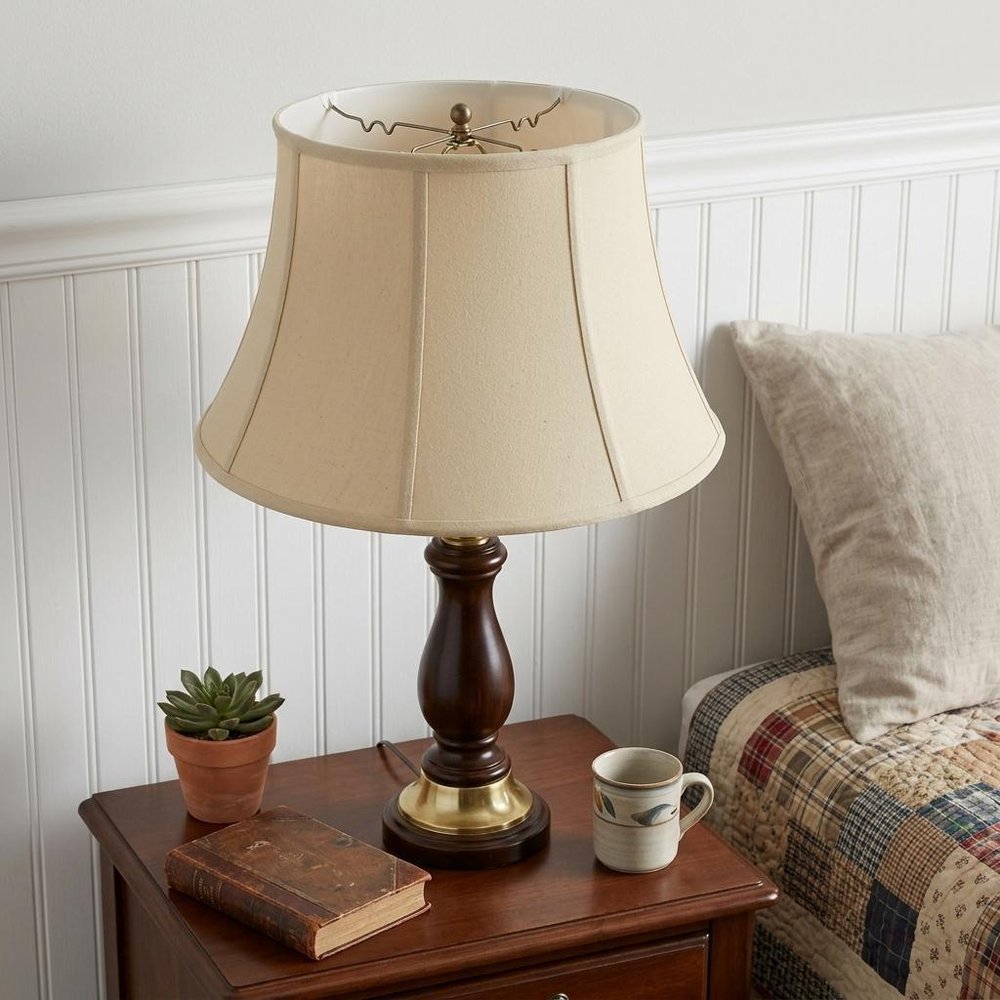 Tan Linen Drum Lamp Shade HomeRoots