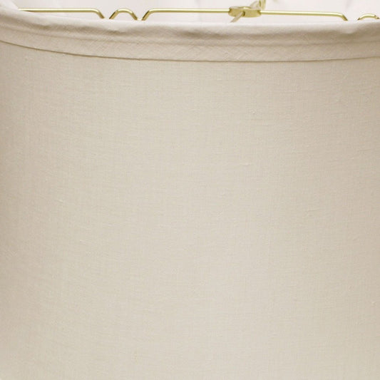 Snow Linen Drum Lamp Shade HomeRoots
