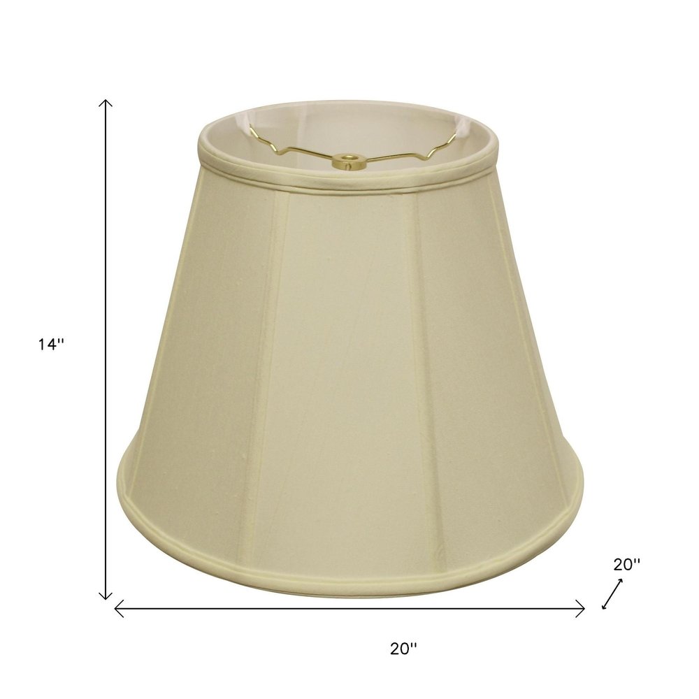 Ivory Monay Shantung Silk Empire Lamp Shade HomeRoots