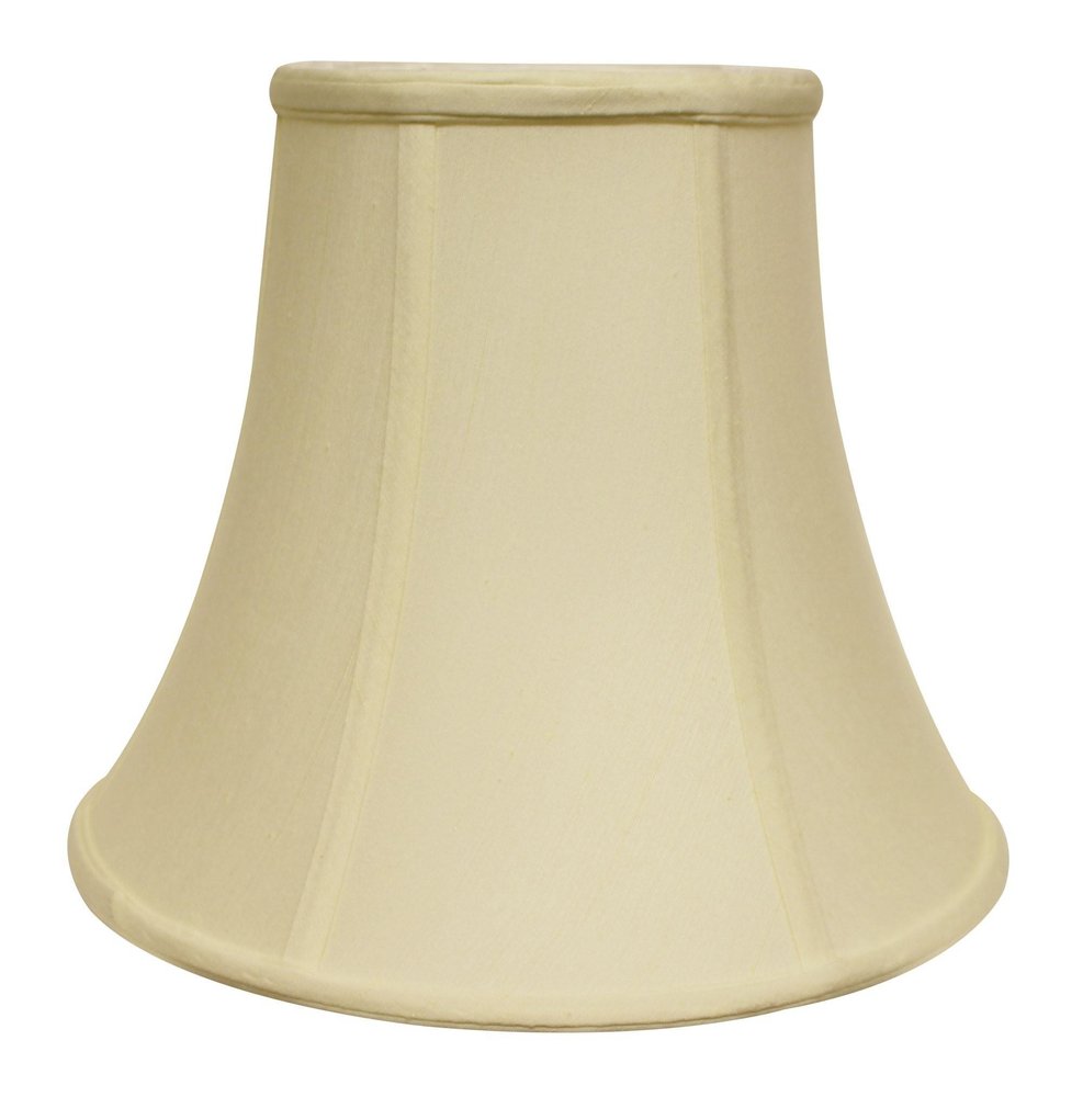 18" Ivory Premium Bell Monay Shantung Lampshade HomeRoots