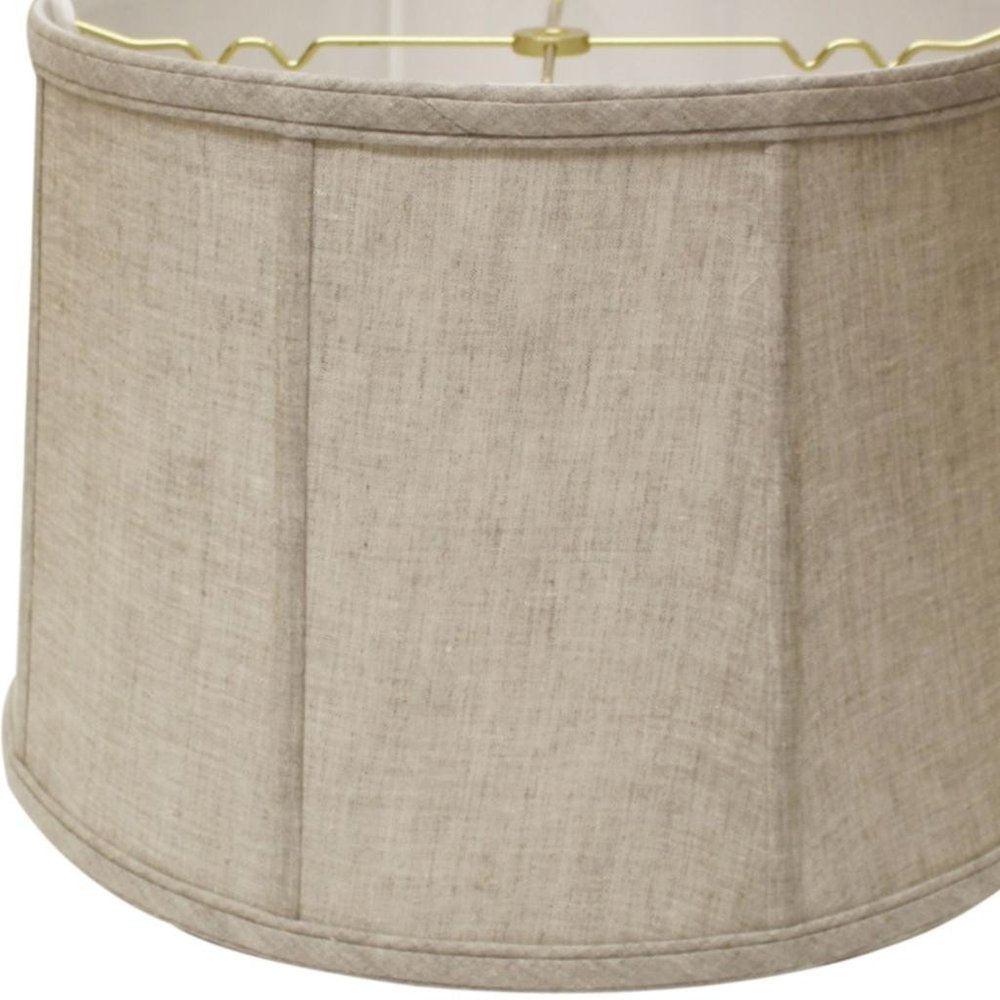 Cream Linen Drum Lamp Shade HomeRoots