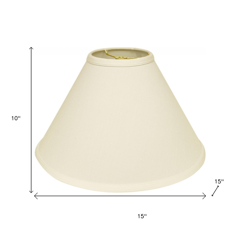 Ivory No Slub Innsbruck Cone Lamp Shade HomeRoots