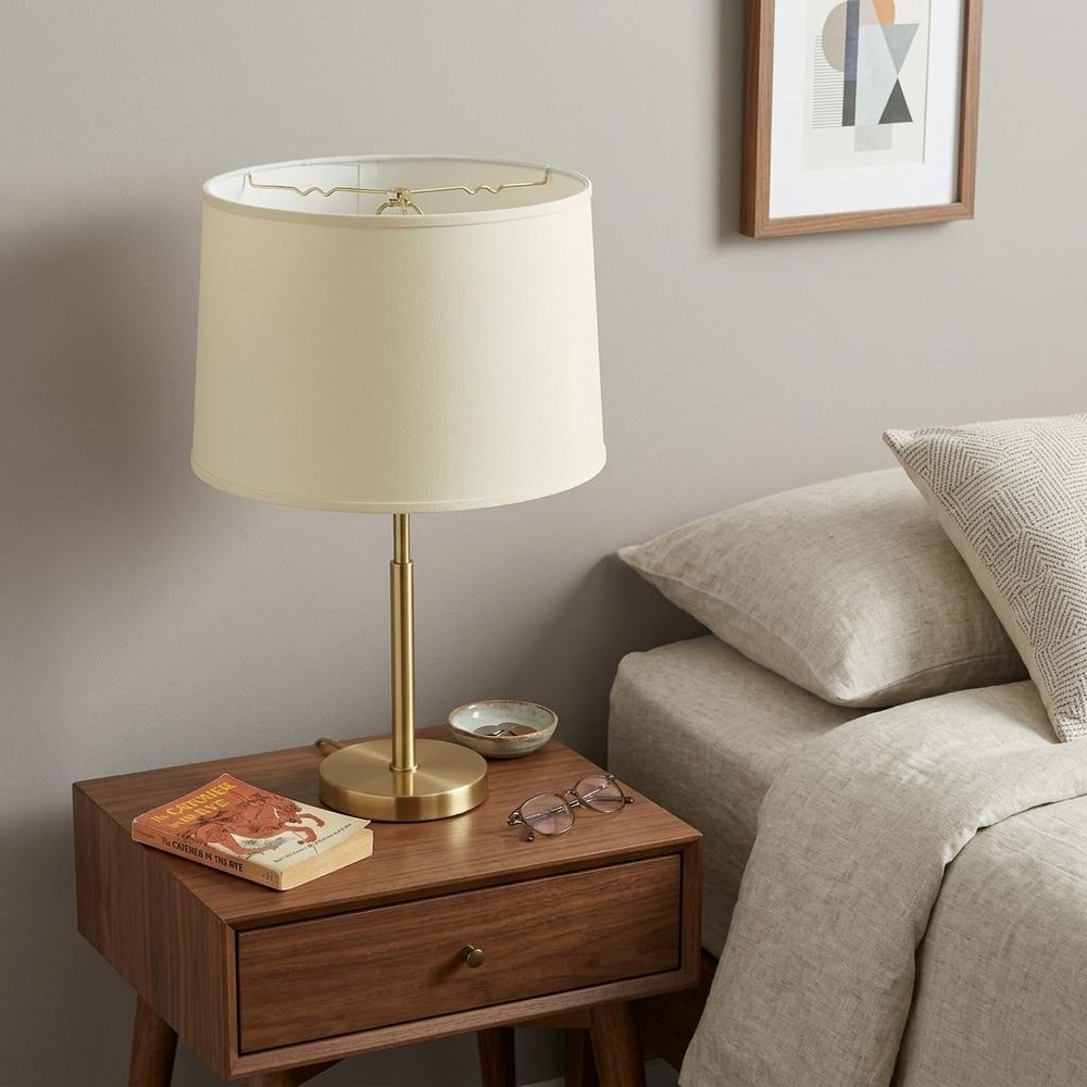 Ivory No Slub Innsbruck Drum Lamp Shade HomeRoots