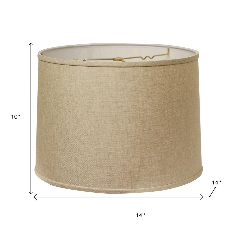 Dark Brown Linen Drum Lamp Shade HomeRoots
