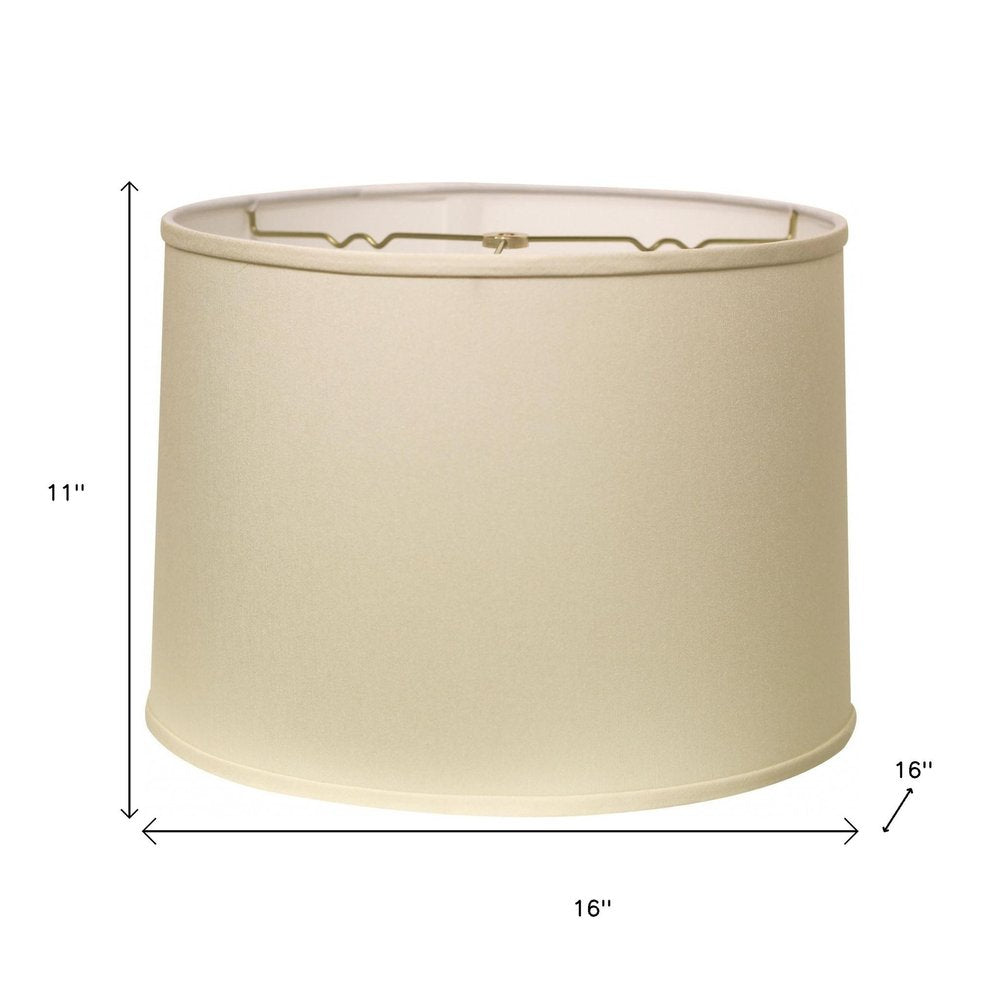 Ivory No Slub Innsbruck Drum Lamp Shade HomeRoots