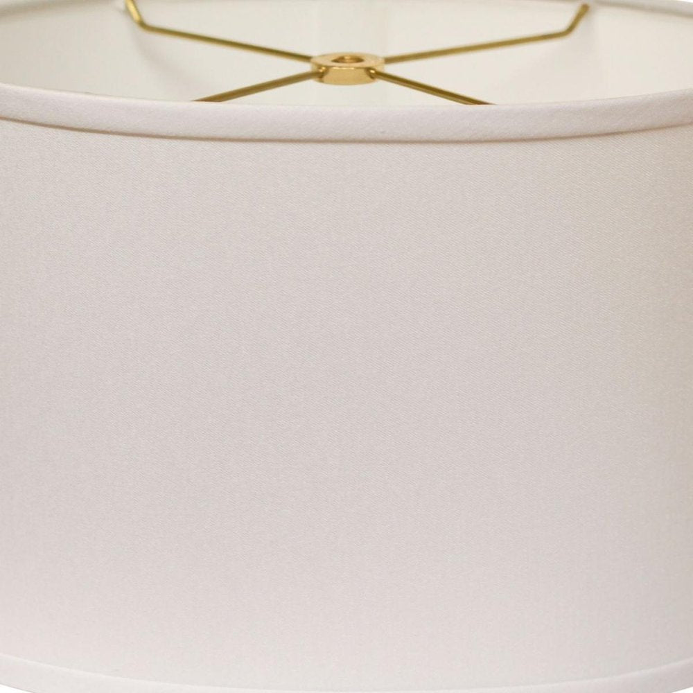 White No Slub Innsbruck Oval Lamp Shade HomeRoots
