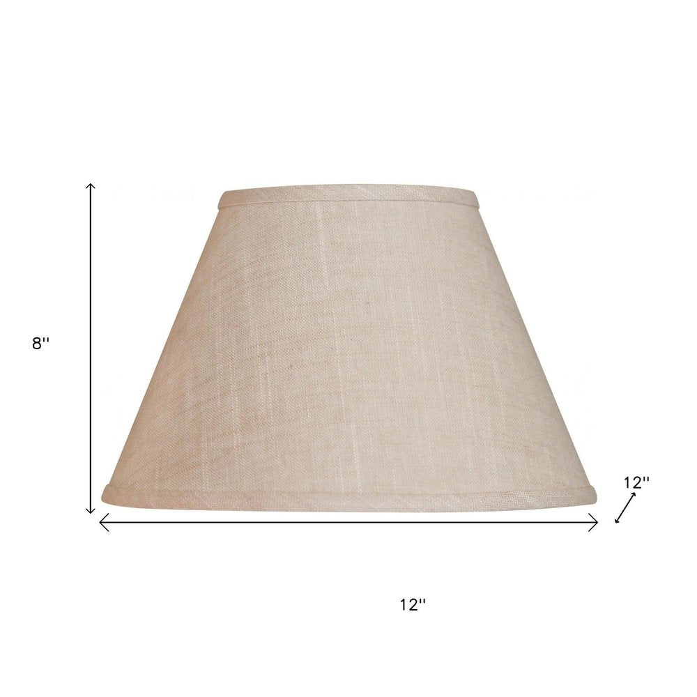 Light Yellow Linen Empire Lamp Shade HomeRoots