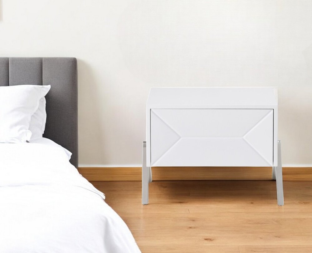 19" Wood One Drawer Nightstand HomeRoots