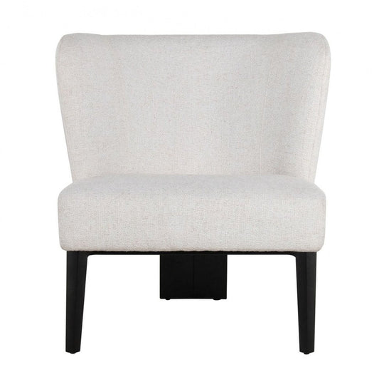 30" Gray And Black Upholstered Wingback Chair HomeRoots