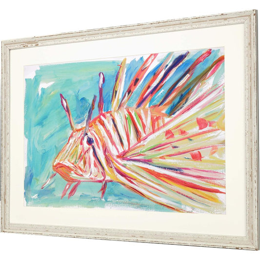Colorful Fish Framed Art White Picture Frame Print Wall Art HomeRoots