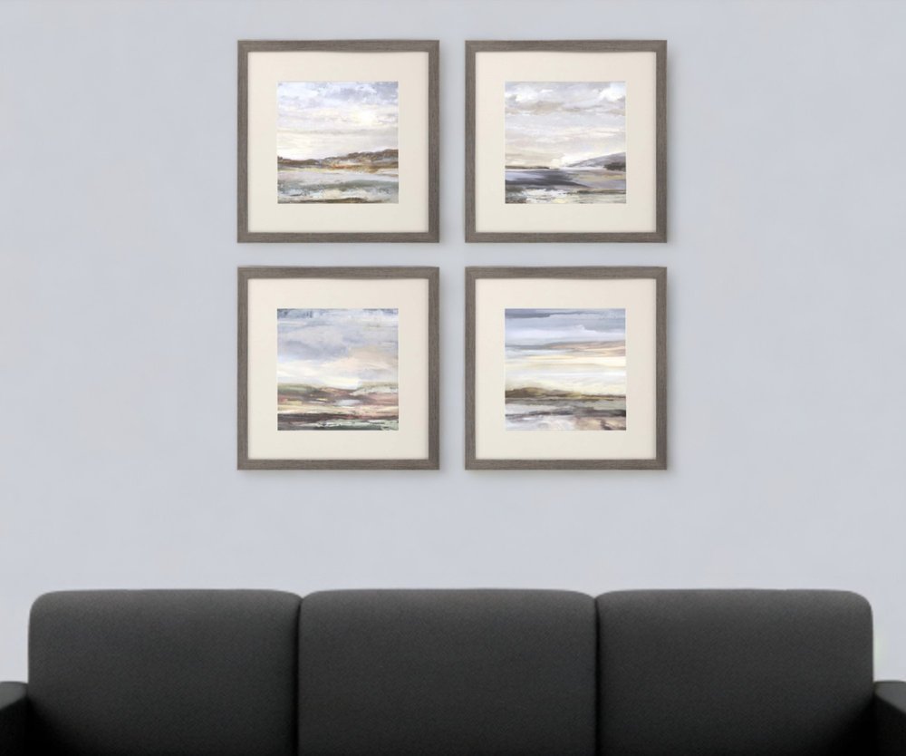 Set Of Four Tirwedd II Silver Framed Print Wall Art HomeRoots