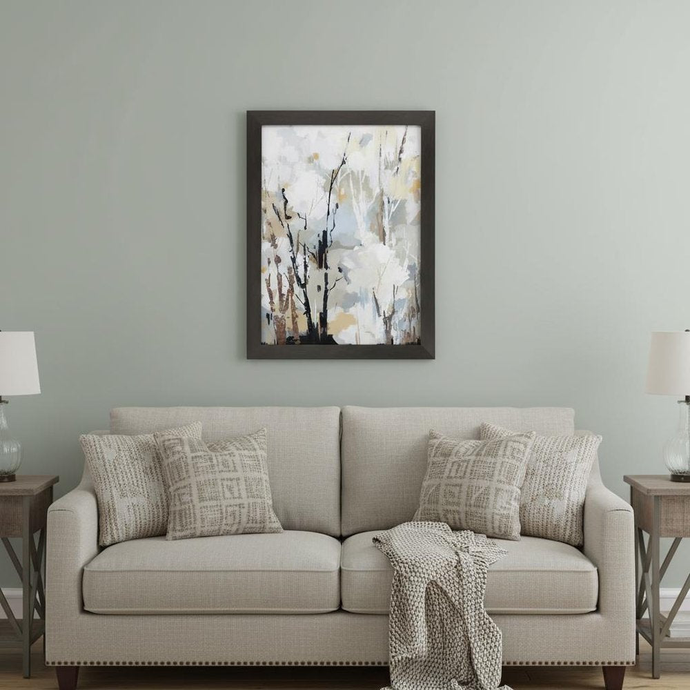 Silversong Birch II Brown Framed Print Wall Art