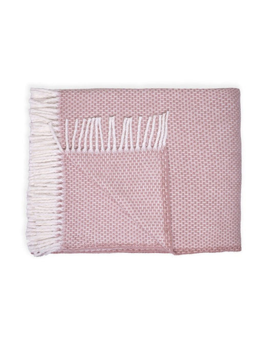 Soft Dusty Rose Links Pattern Throw Blanket HomeRoots