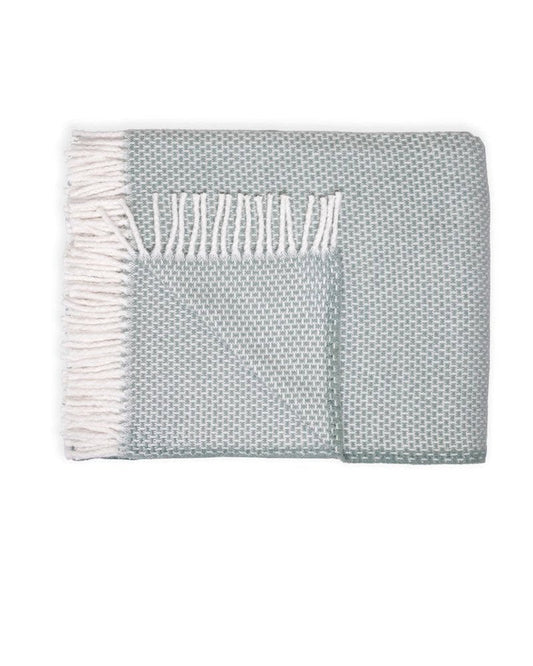 55" X 70" Sage Cotton Blend Woven Throw Blanket HomeRoots
