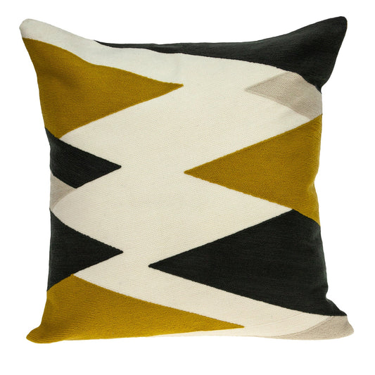 20" White and Black Cotton Throw Pillow FurniFindUSA