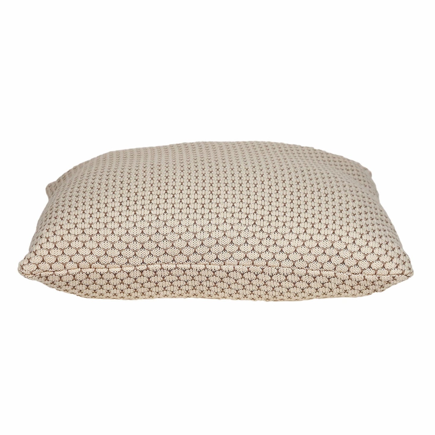 20" x 20" Beige and Pink Woven Square Accent Throw Pillow FurniFindUSA