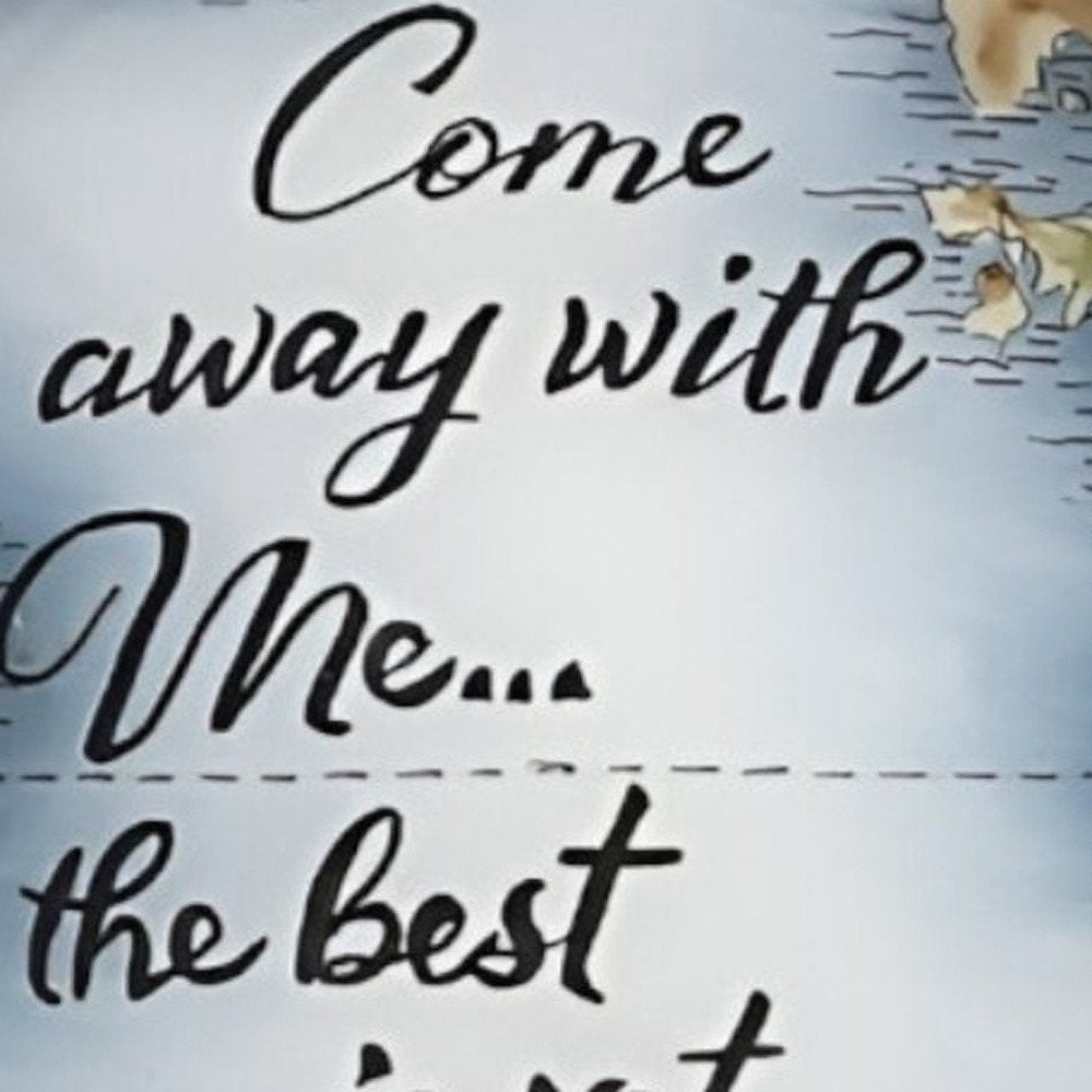 Globe Come Away with Me Hand Painted Mouth Blown Glass Ornament HomeRoots