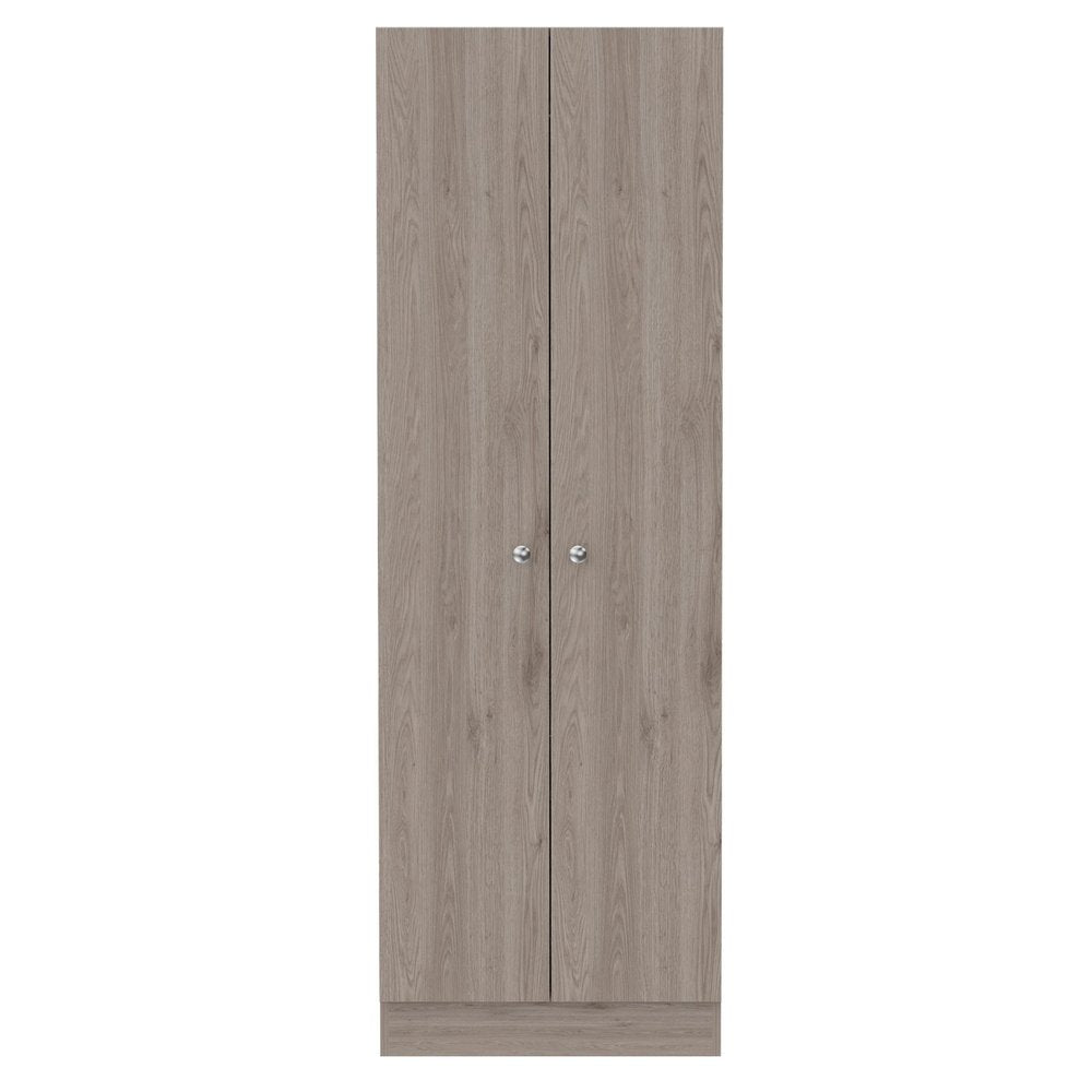 71" Light Gray Wood Pantry Or Storage Closet HomeRoots