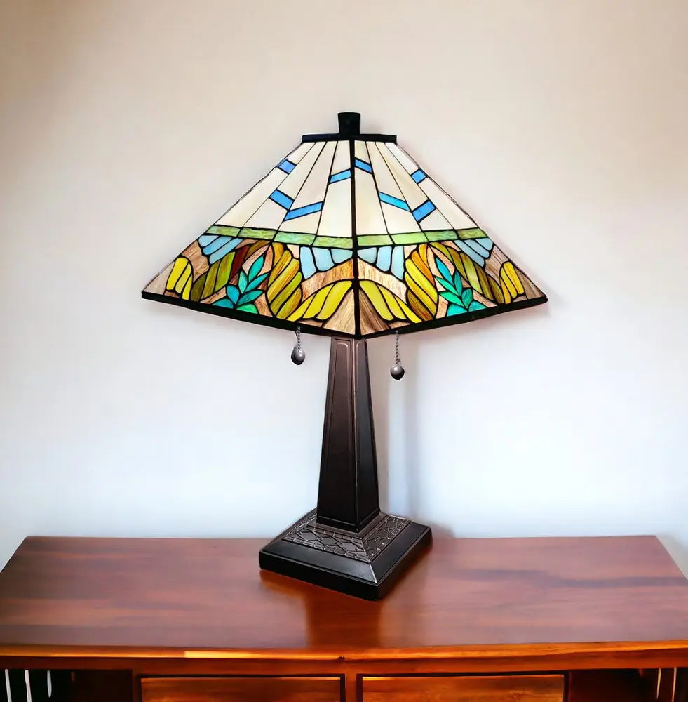 22" Dark Brown Metal Two Light Candlestick Table Lamp With White Shade HomeRoots