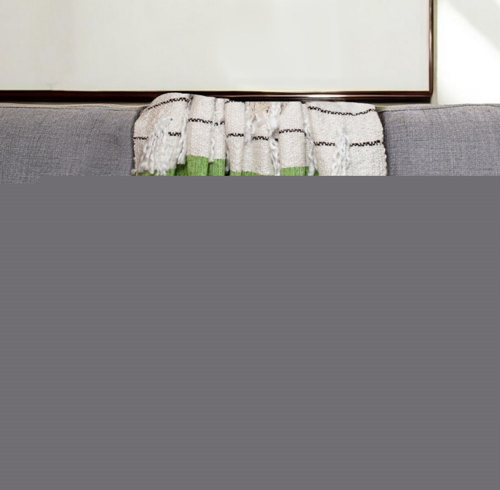 52" X 67" Beige and Black Woven Wool Throw Blanket HomeRoots