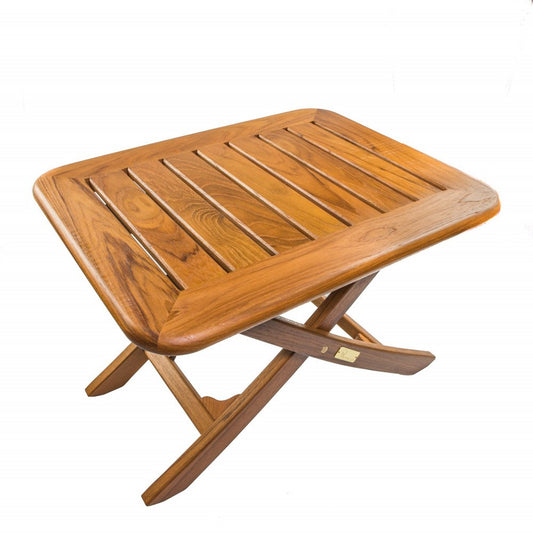 18" Brown Solid Wood Rectangular End Table HomeRoots