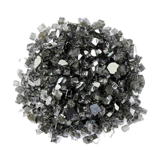 Black Round Reflective Fire Pit Glass HomeRoots
