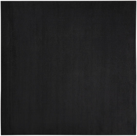 9' X 9' Black Square Non Skid Indoor Outdoor Area Rug FurniFindUSA