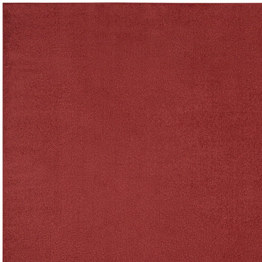 7' X 10' Brick Red Stain Resistant Indoor Outdoor Area Rug