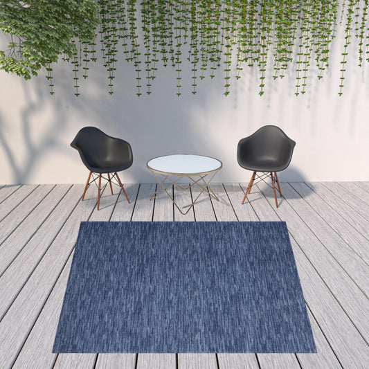 9' X 9' Navy Blue Square Non Skid Indoor Outdoor Area Rug FurniFindUSA