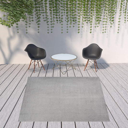9' X 9' Silver Grey Square Non Skid Indoor Outdoor Area Rug FurniFindUSA