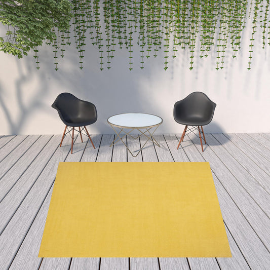 9' X 9' Yellow Square Non Skid Indoor Outdoor Area Rug FurniFindUSA