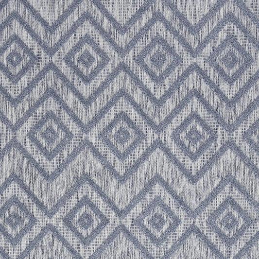 6' X 9' Denim Blue Indoor Outdoor Area Rug