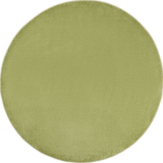 6' X 6' Green Round Indoor Outdoor Area Rug