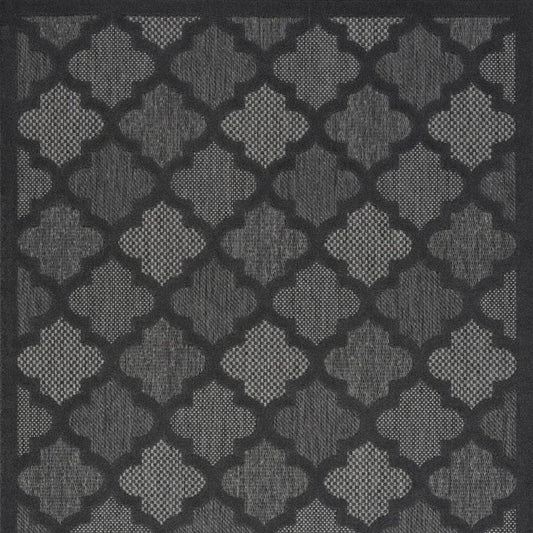 4' X 6' Charcoal Indoor Outdoor Area Rug