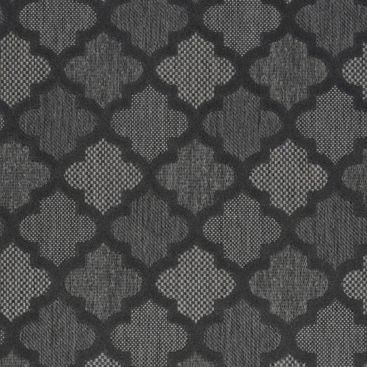 5' X 7' Charcoal Indoor Outdoor Area Rug