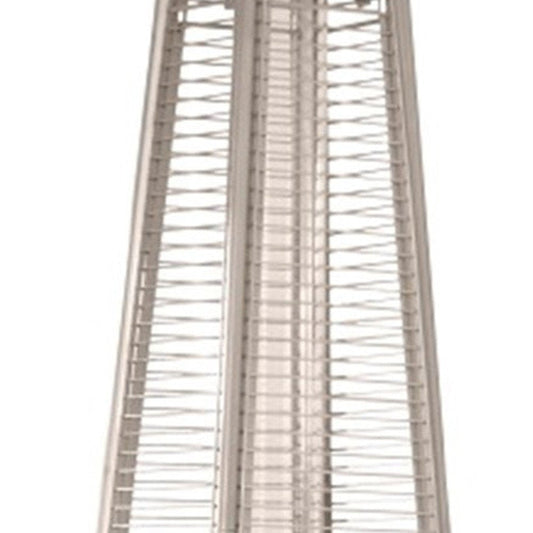 41000 BTU Brown Steel Propane Triangular Pyramid Standing Patio Heater HomeRoots