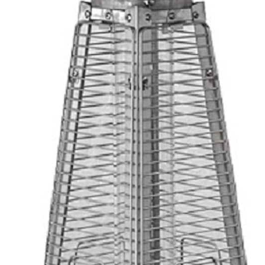 9500 BTU Bronze Steel Propane Triangular Pyramid Tabletop Patio Heater HomeRoots